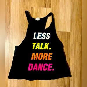Zumba tank top (talk less)